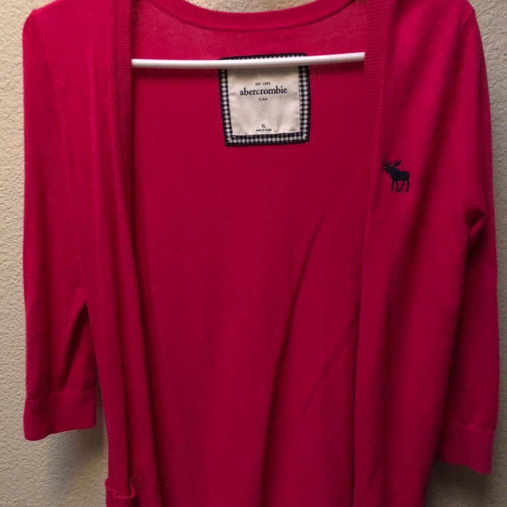 Pink Abercrombie Cardigan